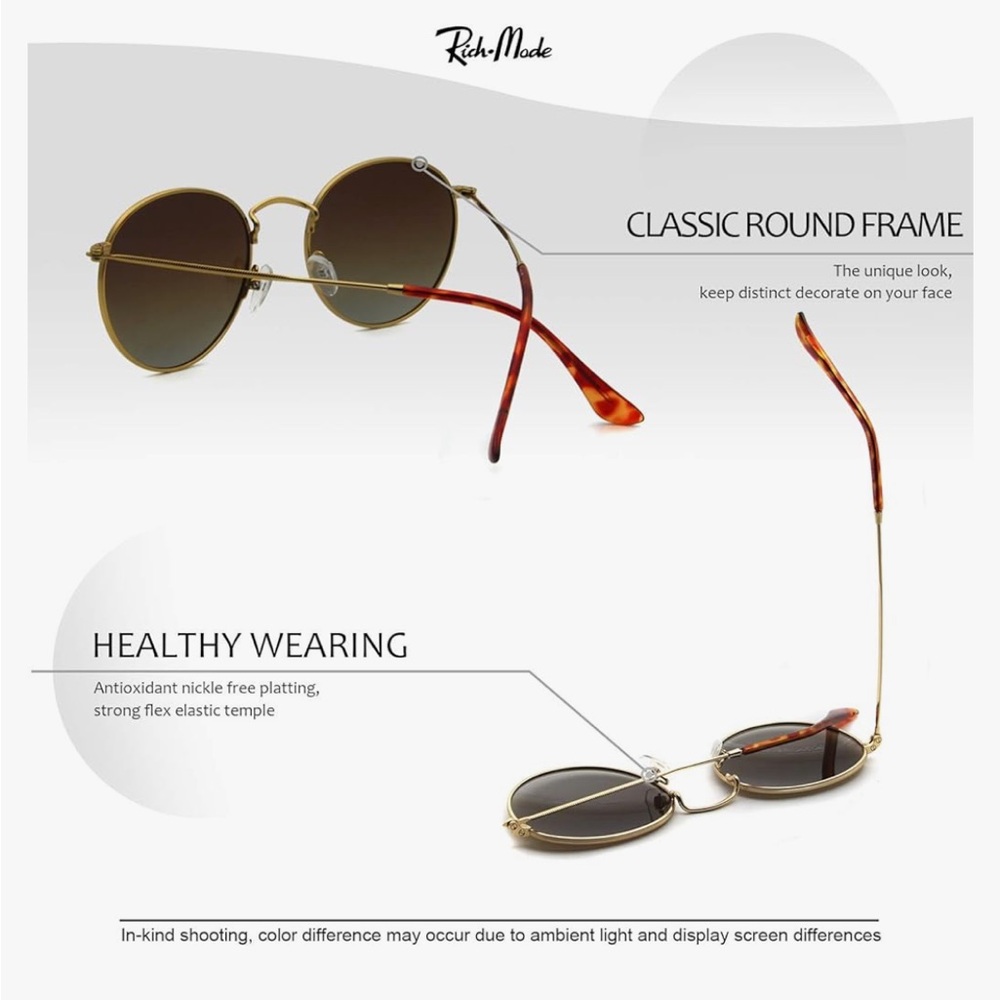 ROUND SUNGLASSES - Picture 4 of 11